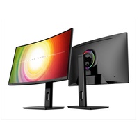 Moniteur de jeu LED incurvé noir 2K 120Hz HDR pour ordinateur de bureau, 24/32/40 pouces, prix abordable