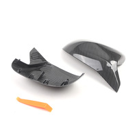 Coques de rétroviseurs BMW en fibre de carbone, motif ABS, ensemble complet pour X3 X4 X5 X6 X7 G01 G02 G05 G06 G07 2018-2024