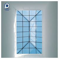 Fenêtre de toit en verre trempé à grande vue, antichoc, en aluminium, de fabrication OEM, pour villas de luxe, appartements et vérandas