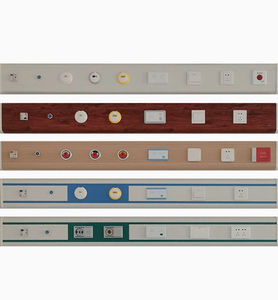 Unité de tête de lit médicale personnalisable en alliage d'aluminium avec alimentation centrale en oxygène, bande de gaz et équipement de nébulisation pour couloir d'hôpital - Product Image 1