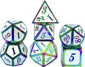 Metal <b>Dice</b> Multi-sided <b>Set</b> DND Wholesale New Luminous <b>Dice</b> Custom Zinc Alloy Solid <b>Dice</b> Dungeons and Dragons Game - Product Image 1
