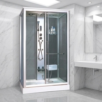 Cabine de douche à vapeur, salon, coin, sauna, italien
