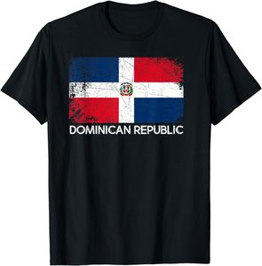 Camisetas sueltas para hombre, Camiseta con estampado de bandera dominicana de verano, camiseta de manga corta de calle, ropa de algodón, camisetas con logotipo personalizado para hombre, camisetas calientes - Product Image 2