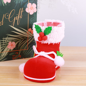 AYOYO Noël Décoratif Suspendus Bonbons Bottes Cadeau Créatif Bottes De Noël Flocage Bonbons Sacs Ornements De Noël - Product Image 4