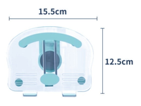 Support ergonomique en acrylique transparent pour tablette et téléphone de bureau, pliable et rotatif à 360 °
