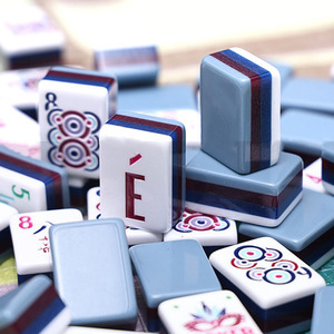 Luxury 160 4-layer American Hand-painted <b>Mahjong</b> Acrylic Tiles <b>Set</b> Portable Eco-Friendly Durable Adult Game Gift - Product Image 4