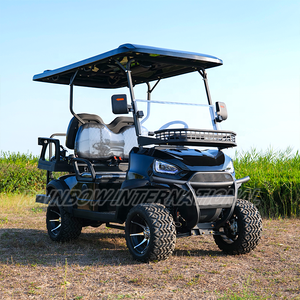 4 plazas 2 + 2 4wd carrito <span class=keywords><strong>de</strong></span> golf eléctrico comunidad/campo <span class=keywords><strong>de</strong></span> golf batería <span class=keywords><strong>de</strong></span> litio bobina suspensión buena durabilidad marco <span class=keywords><strong>de</strong></span> acero - Product Image 2