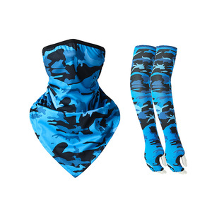 Triangular Scarf With Long Sleeves Unisex Adult Outdoor Sports Sun Protection <b>Neck</b> <b>Warmer</b> Breathable Cycling Arm Sleeves - Product Image 3