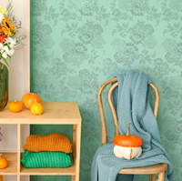 Grand pochoir mural floral pour la décoration des murs, des meubles et du sol, pochoir mural botanique réutilisable 16x24 "pour la décoration intérieure