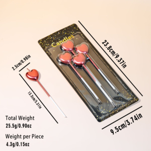 <span class=keywords><strong>Bougie</strong></span> d'anniversaire en forme <span class=keywords><strong>de</strong></span> cœur rose scintillante, artisanale, écologique, non toxique, style Instagram, fée déesse - Product Image 3