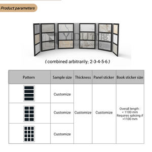 Catalogue d'échantillons de carreaux de céramique et de quartz en carton résistant à l'usure, avec impression multi-processus, pour la présentation de marbres - Vente en gros - Product Image 5