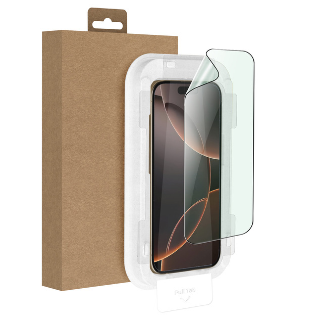 Eco-friendly Easy Install Applicator Dust Free 9H Anti Blue Light Ceramic Glass Anti-scratch Screen Protector for IPhone18series
