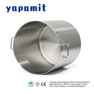 ISO 9001 인증 스테인리스 스틸 수프 & 스톡 냄비 이중 손잡이 다층 클래드 바닥 상업용 레스토랑 주방용 헤비듀티 - Product Image 2