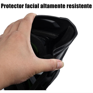 Masque de soudage avec visière grise en polycarbonate anti-rayures et résistant à la chaleur pour le soudage - Product Image 5