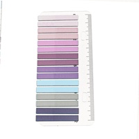 Bandelettes autocollantes transparentes à dégradé de couleurs pour indexation, fines, pour prise de notes et mémos