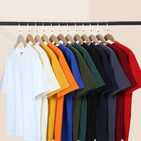 T-shirt personnalisé en gros, streetwear, haute qualité, 180 g/m², 100 % coton, impression puff, broderie, t-shirt vierge pour homme
