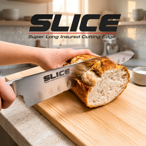 Cuchillo de Cocina Seki China de Acero Inoxidable con Hoja Serrada y Mango de Plástico de Espiga Completa - Product Image 2