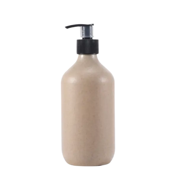 Eco-friendly Cosmetic 30ml 100ml 250ml 300ml 500ml Biodegradable Wheat Straw Plastic Pump Lotion Shampoo Bottle