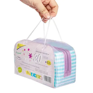 travelling use cotton winged soft personal care ladies air-laid paper sanitary napkins