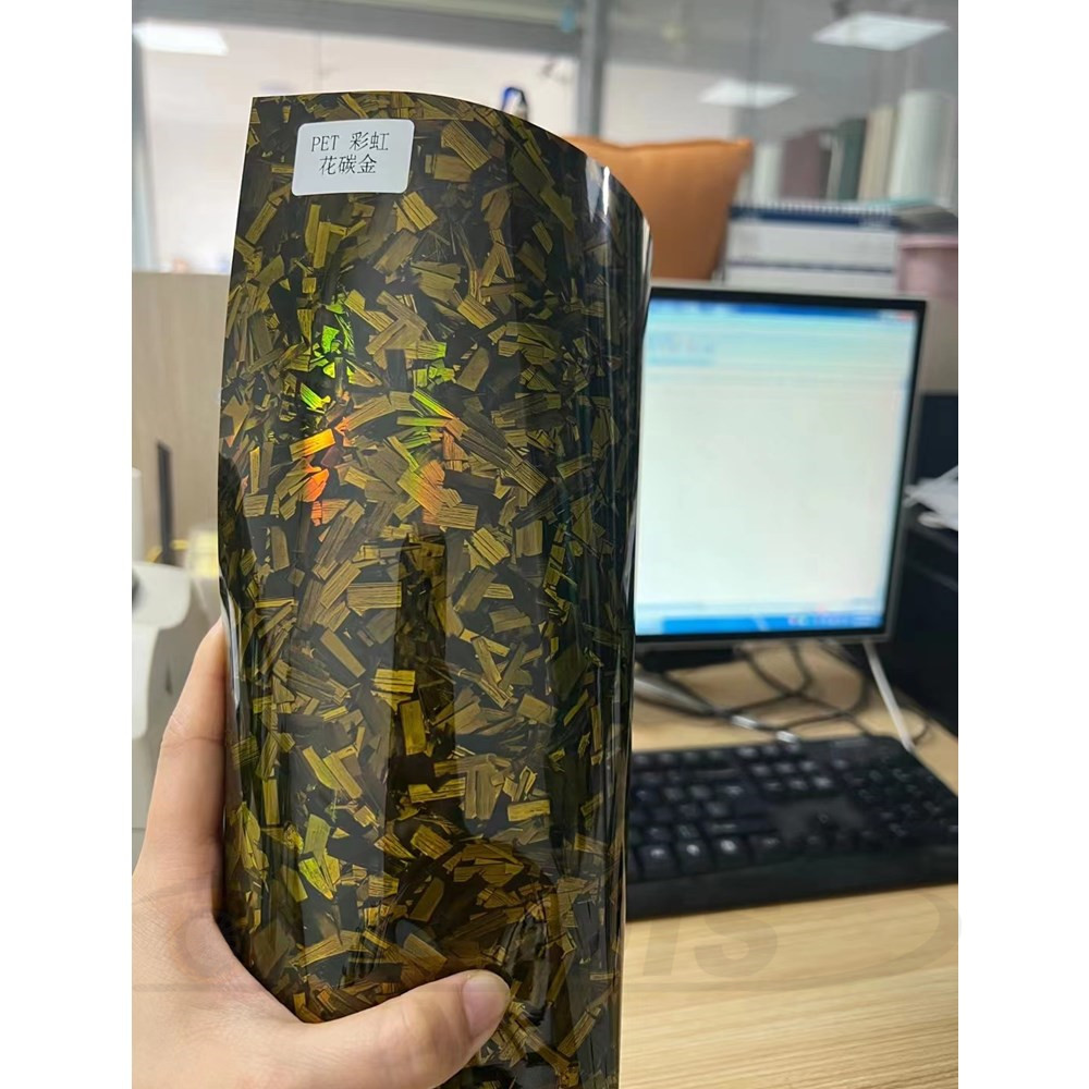 Air Bubble Free Car Wrap Vinyl - Laser Holographic Carbon Fiber
