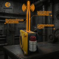 Detector de Gas Sulfuro de Hidrógeno Inalámbrico de Alta Calidad ENSENMAX, Alarma Sonora y Luminosa, Alta Precisión, Alimentación de 24V, Construcción Metálica