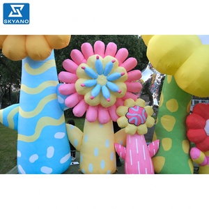 6 pièces ensemble publicité décoration fleurs gonflables <span class=keywords><strong>ballon</strong></span> <span class=keywords><strong>gonflable</strong></span> Art fleur <span class=keywords><strong>Sculpture</strong></span> - Product Image 6