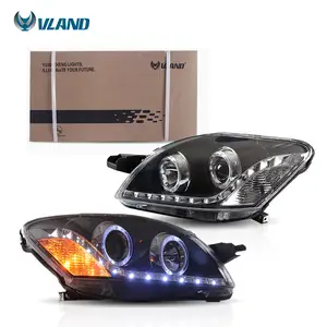 Vland venta al por mayor de fábrica LED faro para Toyota Vios 2008-2013 parte del coche de la lámpara de la cabeza de ángulo ojos otros luz del coche accesorios de Auto