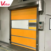 Porte rapide automatique en PVC à enroulement rapide pour usine alimentaire, salle blanche, atelier, cloison