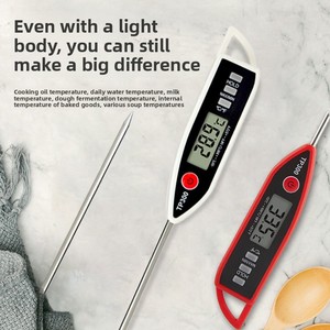 IBN High Precision <strong>Digital</strong> Meat <strong>Thermometer</strong> Household Kitchen Food Probe <strong>Thermometer</strong> for <strong>Water</strong> Oil Milk Cooking BBQ - Product Image 4