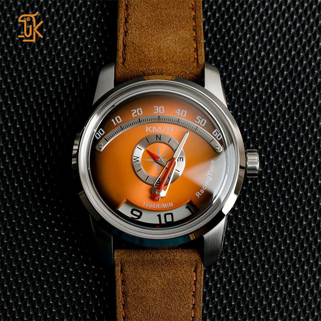 Automatic Wandering hours Retrograde Mintue Small Seconds Sw200 Watch Logo Custom 316L Stainless Steel case Luxury Wristwatch
