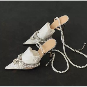 Dropshipping: Zapatos de Tacón de Lujo para Mujer, Modelo Talon Pour Femme, con Punta Cubierta y Lazo de Cristal, Última Moda 2025 - Product Image 2