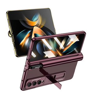 Étui transparent Laudtec pour Samsung Galaxy <span class=keywords><strong>Z</strong></span> <span class=keywords><strong>Fold</strong></span> <span class=keywords><strong>4</strong></span> 5 6 avec support pour <span class=keywords><strong>S</strong></span> <span class=keywords><strong>Pen</strong></span>, film trempé et protection intégrale pour la <span class=keywords><strong>coque</strong></span> magnétique <span class=keywords><strong>Fold</strong></span> - Product Image 2