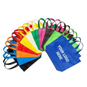 Customized Personalized Logo Reusable Shopping Tote Bags Non-woven Bags with Widened Base, Suitable for Exhibition <b>Gifts</b> - Product Image 1