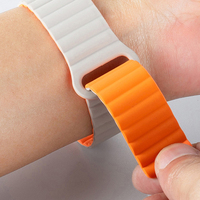 Bracelet intelligent respirant à libération rapide, bracelet de sport en silicone ultra-résistant avec fermoir magnétique pour montre IWatch Apple