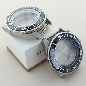 Boîtiers de montre de plongée en acier inoxydable modifiés Samurai, verre saphir pour mouvement <span class=keywords><strong>Seiko</strong></span> NH35 NH36, <span class=keywords><strong>cadran</strong></span> 28,<span class=keywords><strong>5</strong></span> mm, pièces 100 ATM - Product Image 3