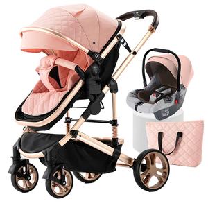 Poussette multifonction 3 en 1 pour bébé avec nacelle et siège auto, siège réversible avant/arrière - Product Image 6