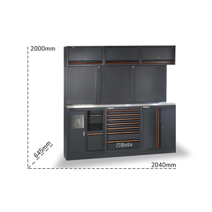 Beta C45PRO 2.0 AX meuble d'atelier 2040x645x2000mm avec plan de travail en acier - Product Image 2