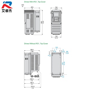 อินเวอร์เตอร์ VFD รุ่นใหม่ ATV630U40M3 ตัวแปลงความถี่ สามเฟส 200-240V 4KW 5HP ซีรีส์ ATV600 ไดรฟ์ปรับความถี่ - Product Image 2