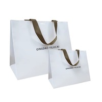 Sacs de transport en papier avec logo personnalisé pour vêtements, conception de mariage, poignées personnalisées 250x120x100, emballage de t-shirt d'artisanat pour chaussures