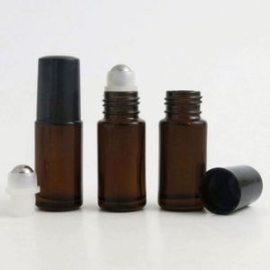 High Quality 5ml/10ml Amber Glass Roll on Perfume <b>Bottle</b> with Plastic Cap Screen Printing <b>Reed</b> <b>Diffuser</b> 100pcs MOQ - Product Image 3