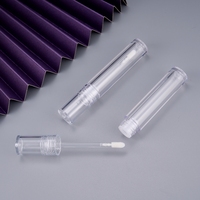 Vente flash - Flacon transparent rond pour gloss à lèvres, conteneur transparent pour rouge à lèvres, tubes vides pour rouge à lèvres liquide, tubes ronds