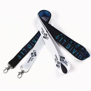 Lanyard Personalizado con Cierre de Seguridad, Negro y Blanco, Suministro Directo de Fábrica - Product Image 6
