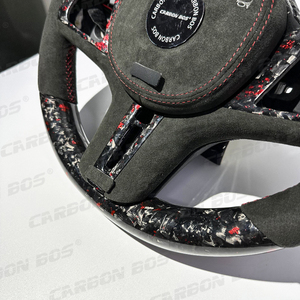 Volante de fibra de carbono deportivo directo de fábrica rojo con LED M para <span class=keywords><strong>BMW</strong></span> G Series G20 G21 G22 G23 G26 G80 G81 G82 <span class=keywords><strong>2023</strong></span> 2024 M4 M5 - Product Image 4