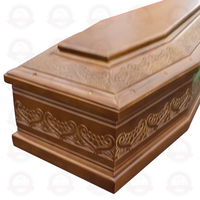 Ataúd de Estilo Europeo, Tamaño Personalizable, Tallado para Cremación, Directo de Fábrica, Accesorios Funerarios