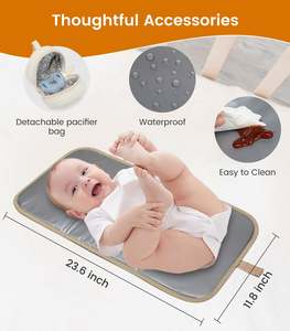 Sac à couches multi-poches au design élégant et prêt pour les voyages, avec 12 compartiments intelligents - Product Image 5