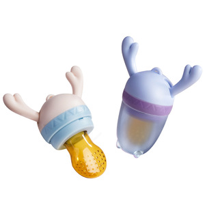 Alimentador de alimentos frescos para bebés, chupete de fruta, chupete de succión de fruta de silicona 100%, chupete de alimentación de fruta para niños, no tóxico - Product Image 1