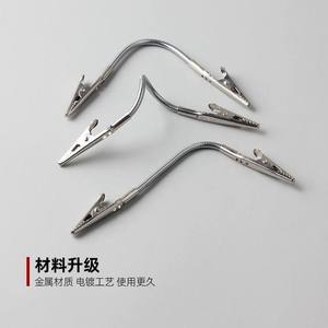 Double Headed Mosquito Coil <b>Clip</b> Stainless Steel Bendable Alligator <b>Clip</b> Holder Support <b>Frame</b> Metal Material Upgrade - Product Image 1