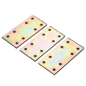 Pièce de connexion plate 4x8 en acier laminé à froid plaqué, support de meuble durable, connecteur de support d'étagère - Product Image 1