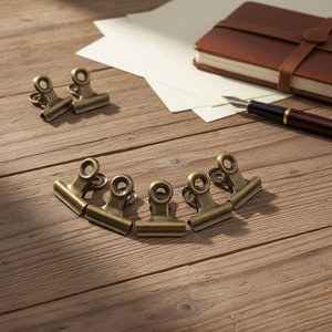 YIWANG-Clip de <span class=keywords><strong>Metal</strong></span> de bronce <span class=keywords><strong>para</strong></span> Bulldog, Clips de papel <span class=keywords><strong>para</strong></span> archivador, papelería, oficina, Primavera - Product Image 1