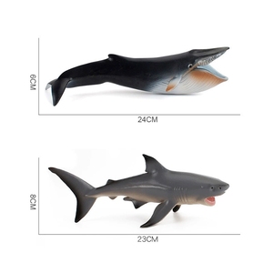 Juguete de simulación creativa para niños: Modelo de Tiburón Oceánico, Ballena, Megalodón, Ballena <span class=keywords><strong>Azul</strong></span>, Tiburón Goblin, Rompecabezas, Adorno Cognitivo - Product Image 6
